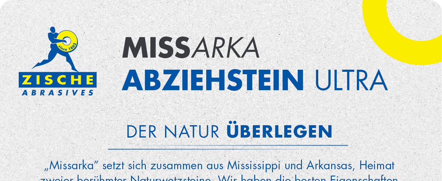 Точило для ножів Zische - Schleifstein з EDM Korund, 200x60x25 мм, 2 зернистості FEPA 500/1200 (Missarka Ultra)