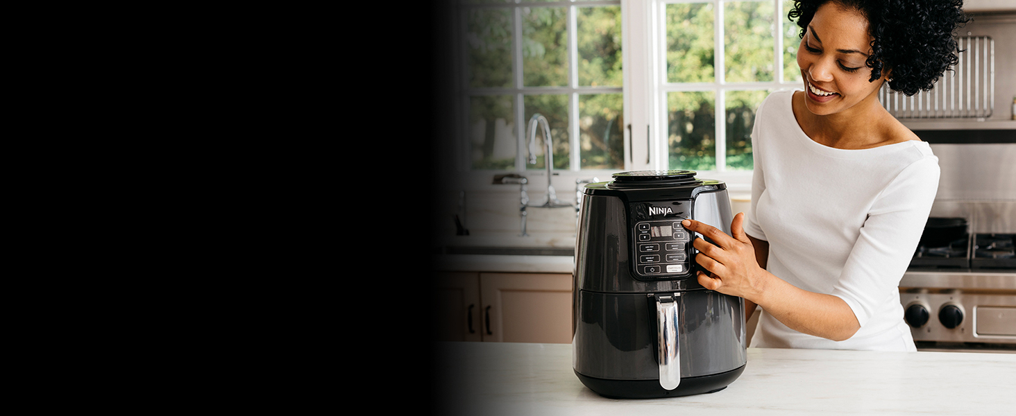 Фритюрниця повітряна Ninja 3.8L, 4-в-1, сіра та чорна, AF100EU