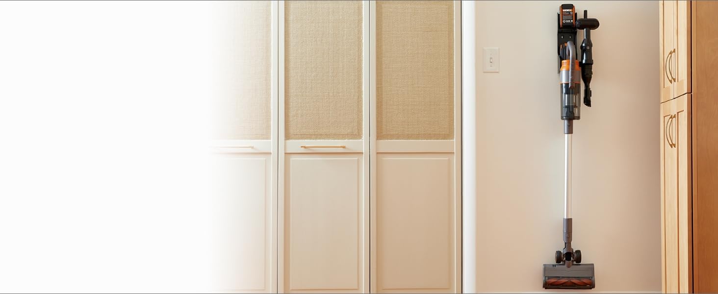 Акумуляторний пилосос WORX 20V WX038: потужний, бездротовий, для дому та авто, з 2 акумуляторами та зарядним пристроєм