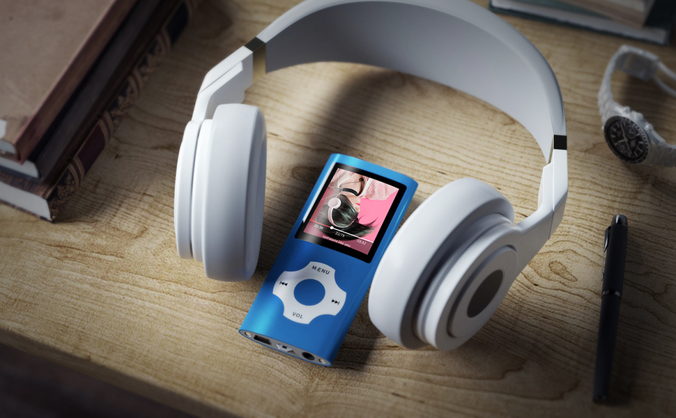 MP4-плеєр Mymahdi з Bluetooth 32GB, Рожевий: 1.8
