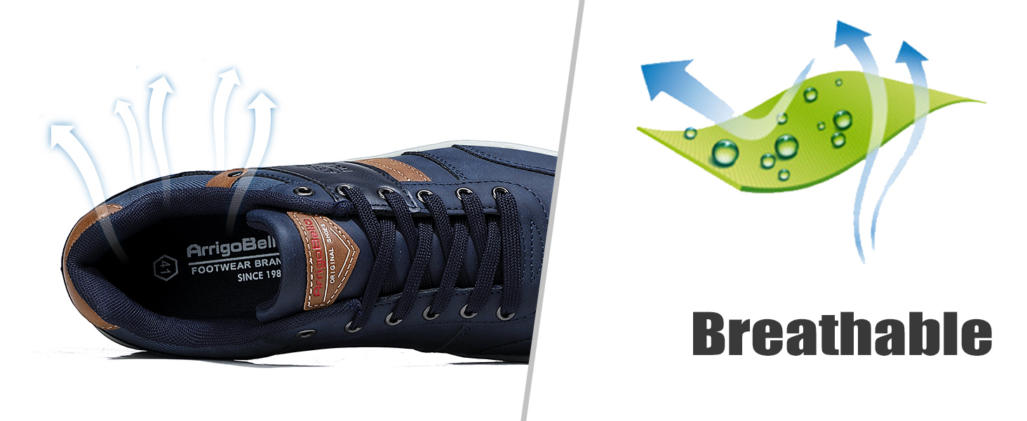 ARRIGO BELLO Кросівки для чоловіків: спортивні, класичні, для ходьби. Матеріал: штучна шкіра (PU). Розміри 41-46. Колір: синій.