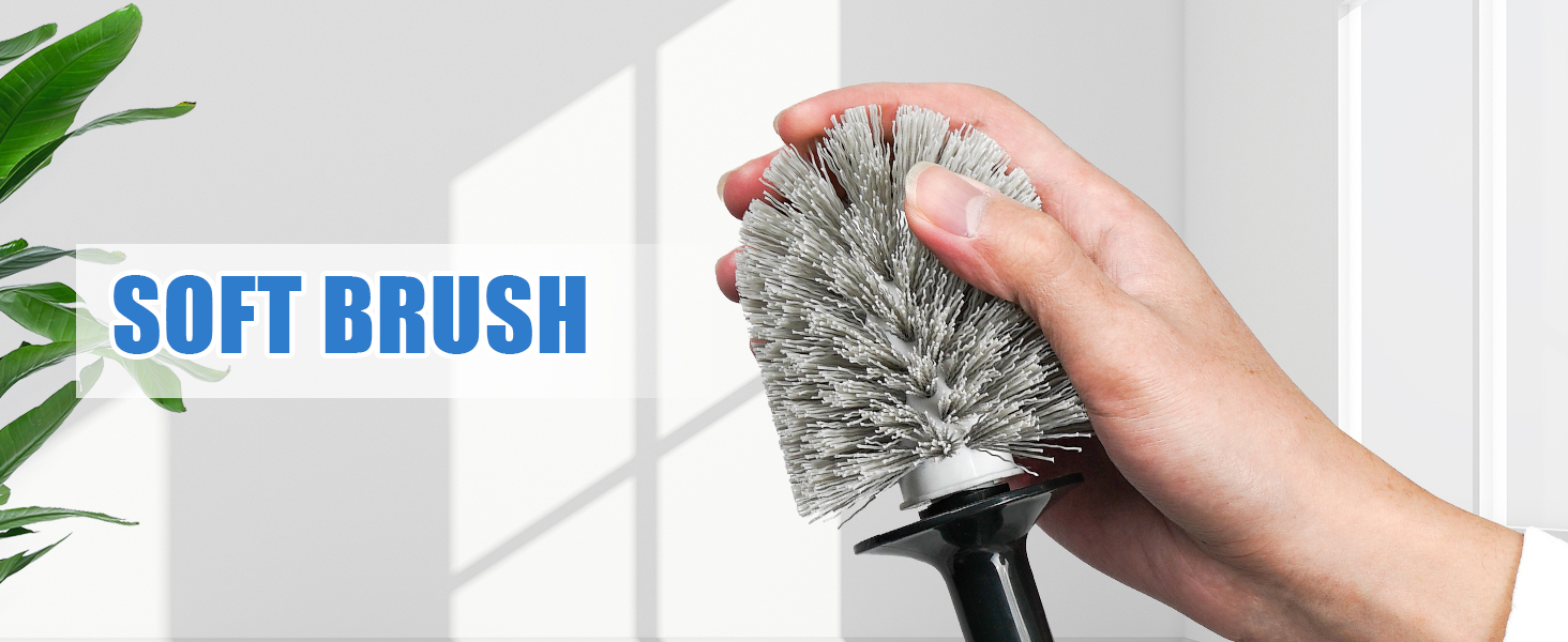 Набір для чищення унітазу JEHONN з щіткою, ерготичним тримачем та прихованим пінцетом, міцний, для ванної, умивальника