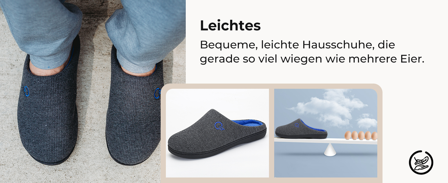 Тапочки Mishansha для дому чоловічі та жіночі зимові, з піною Memory Foam, розмір 36-47, сірі