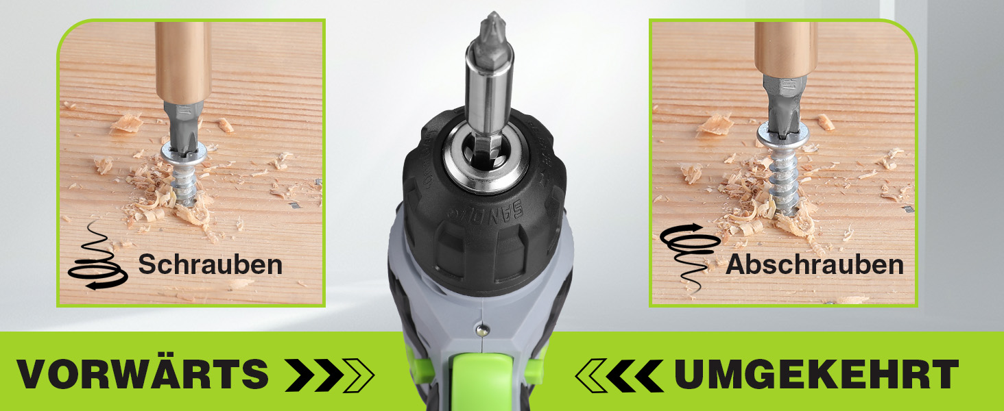 WORKPRO Акумуляторний шуруповерт 8V з набором 53 аксесуари, регульована швидкість, LED-ліхтик, для домашніх ремонтів та DIY