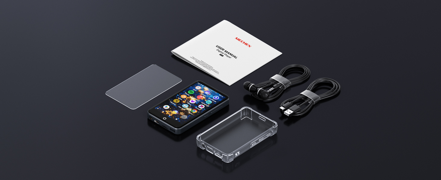 MP3 плеєр Mechen H10 Lite 32GB Android 13 з WiFi, Bluetooth, Spotify, FM радіо, сенсорний екран 4 дюйми