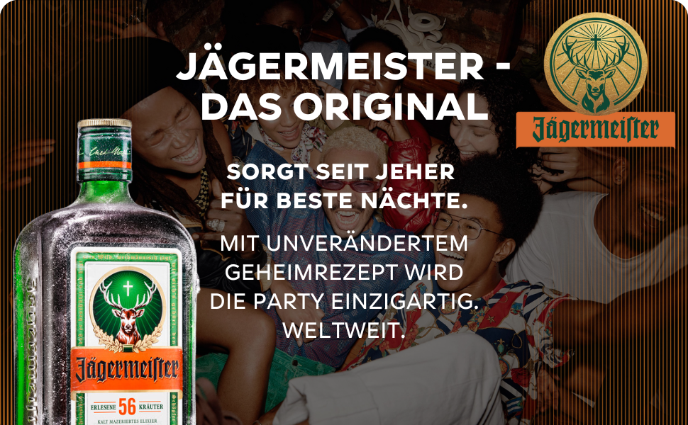Набір шотових склянок Jägermeister 6 шт, 4cl (2cl мірна шкала) - Оригінальні склянки для шнапсу та лікеру, стійкі до посудомийної машини