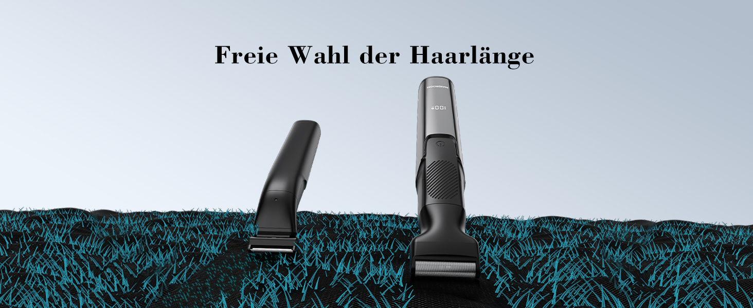 MAXGROOM 3-в-1 Тілогример для чоловіків: електробритва, тример, вологостійкий, для тіла та інтимної зони