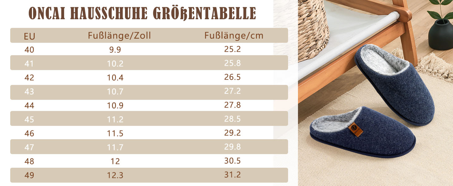 Чоловічі домашні тапочки ONCAI з піною пам'яті, теплі, зі смугами, пухнасті, з плюшевою підкладкою та неслизькою гумовою підошвою