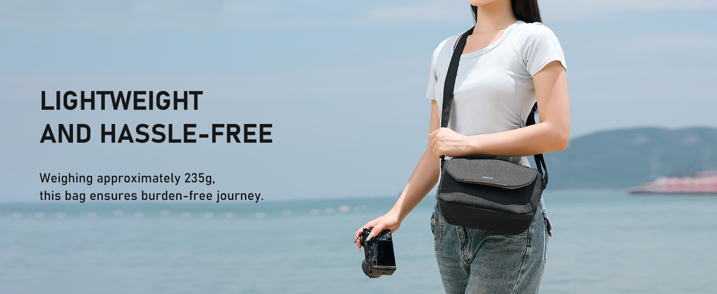 ULANZI Сумка для фотоапарата SLR/DSLR, водонепроникна кросбоді для камер Sony Canon Nikon, легка сумка для фотографії, універсальна для чоловіків та жінок