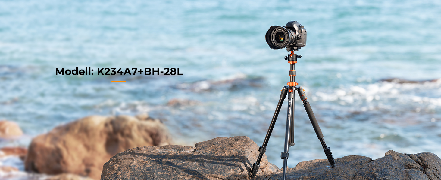 Штатив K&F Concept 200 см з алюмінію для камери, K234A7(S210), з моноподом, поворотний на 360°, з швидкозахоплювальною платформою для Canon, Nikon, Sony, Olympus, вантажопідйомність 10 кг
