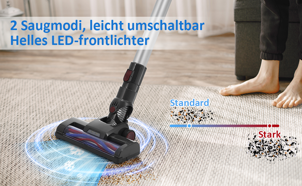 Акумуляторний пилосос Kavolet 25 kPa, 40 хв роботи, 2-в-1 для дому, офісу та авто. З насадкою для щілин та щіткою.