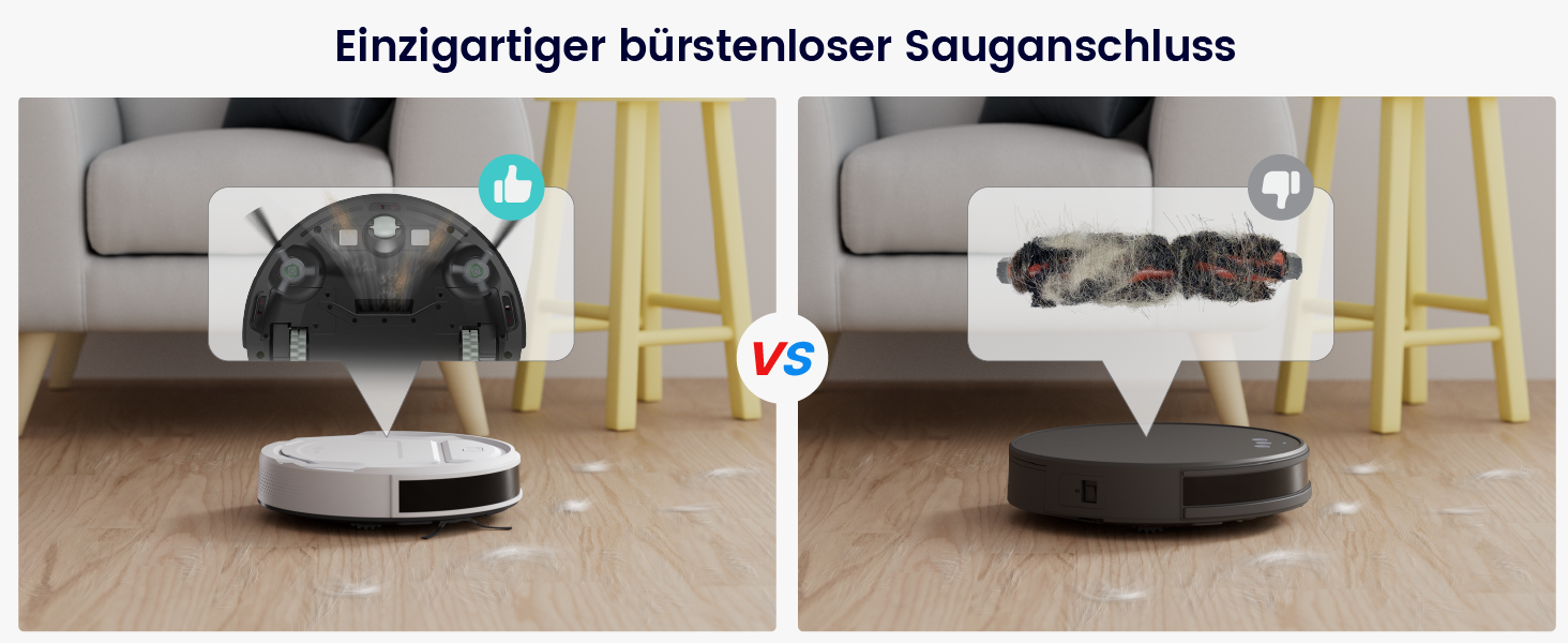 Робот-пилосос LEFANT M210 білий: потужний, тихий, з Wi-Fi та керуванням через додаток, для дому та тварин