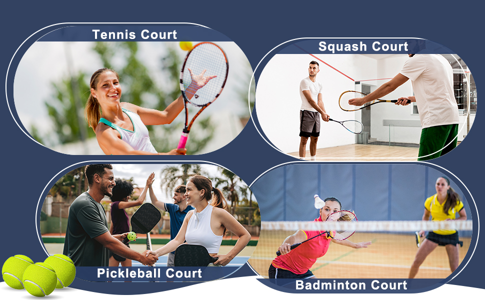 Tennis Padel Pickleball Bag - Large Sports Bag with Shoe Compartment, Laptop Sleeve & Ball Sleeve - White/Blue