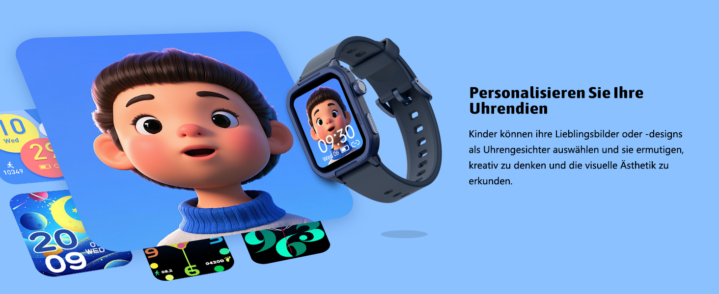Дитячий розумний годинник Kinder Smartwatch для хлопчиків та дівчаток. Активність, серцевий ритм, сон, IP68, водонепроникність, 19 спортивних режимів.