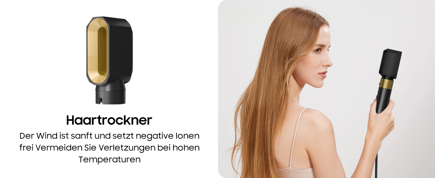 Набір для укладки волосся Airstyler 5 в 1: фен-щітка, термощітка, плойка, для створення об'єму, локонів, випрямлення, чорний