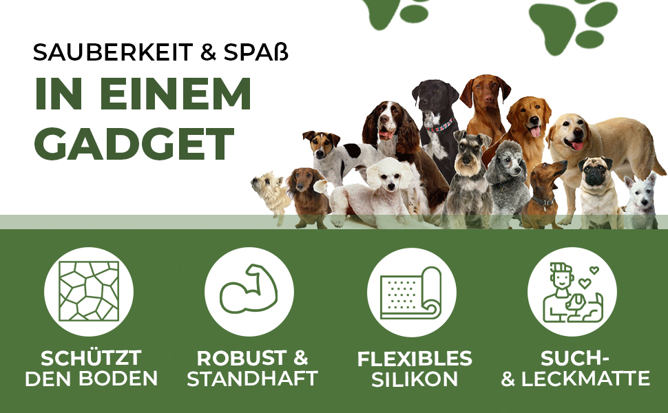 Підставка для миски для собак - непромокальна, нековзна, з високим бортиком - килимок для годування - універсальна - силіконова підставка для миски (чорна, велика) 55x40 см