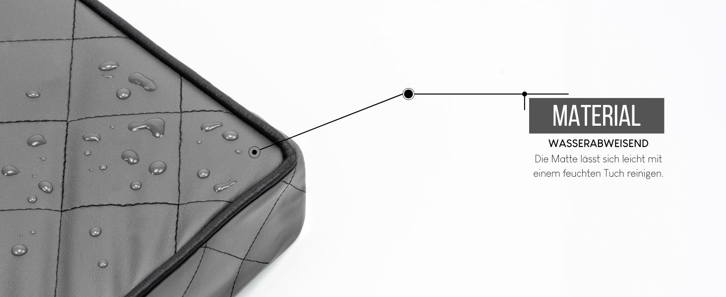 Ортопедичний килимок для собак Lionto з Memory Foam, 80x55 см, сірий. Знімний чохол, антиковзаюча підкладка.