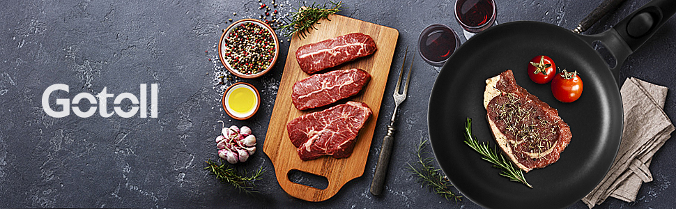 Сковорода 28 см з індукційним покриттям, знімний ручка, універсальна сковорода без BPA, алюмінієвий лиття, чорна (діаметр 24 см)