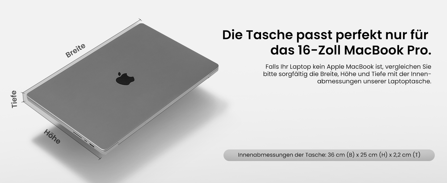 tomtoc 360° Захисний чохол для ноутбука 16'' MacBook Pro M4/M3/M2/M1 Pro/Max (2019-2024), сумка для ноутбука, сумісна з ASUS Vivobook 15/16, Dell Inspiron 15