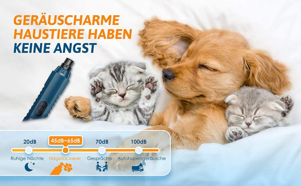 Шліфувальник та ножиці для обрізання кігтів собак, 5-ступеневий шліфувальник для собак з 2 LED-підсвітками. Підходить для великих, середніх та маленьких собак та котів