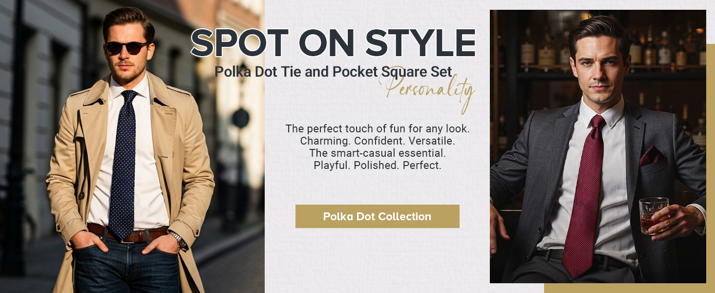 Краватка та нагрудний хустинка HISDERN: комплект для весілля, ділових зустрічей та свят (срібно-сірий)