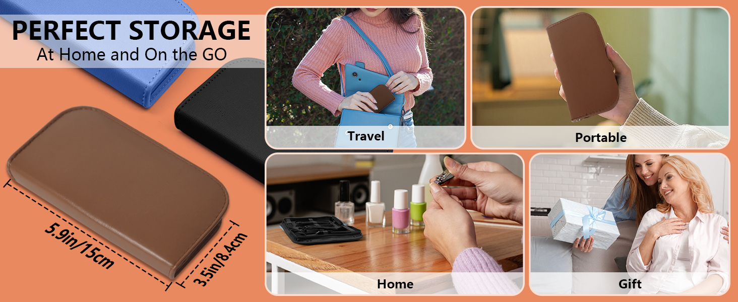 Набір для манікюру та педикюру, 16 шт. з нержавіючої сталі, професійний, з кейсом для подорожей