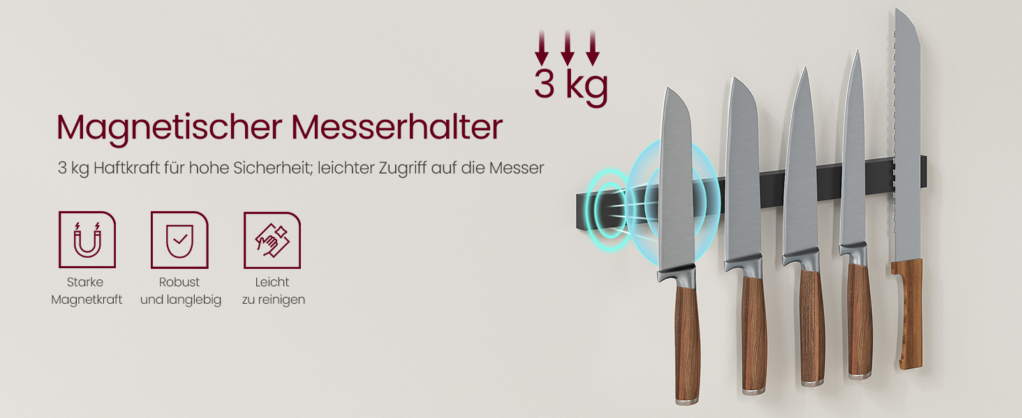 Стелаж кухонний VASAGLE, підлоговий, з магнітною смугою для ножів, кошиком, тримачем для рушників, 12 гачків, вінтажний, коричнево-чорний KKS026B01 (Грейж + Чорний)