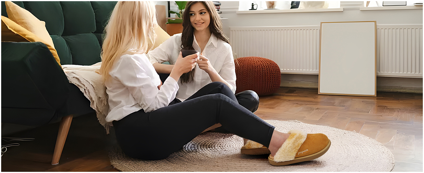 Жіночі домашні тапочки Jiajiale: теплі, пухнасті сліпони для зими з м'якою устілкою та зносостійкою гумовою підошвою. Рожевий, 37 EU