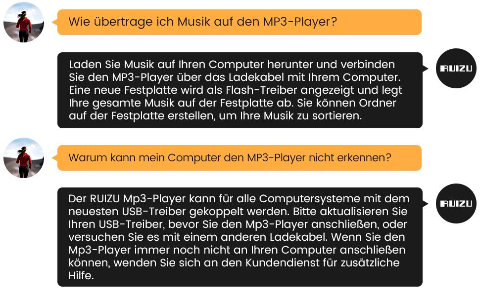 MP3 плеєр 64GB Bluetooth 5.3 HiFi без втрат, металевий корпус, вбудований динамік HD, сенсорне управління, диктофон для спорту (Чорний)