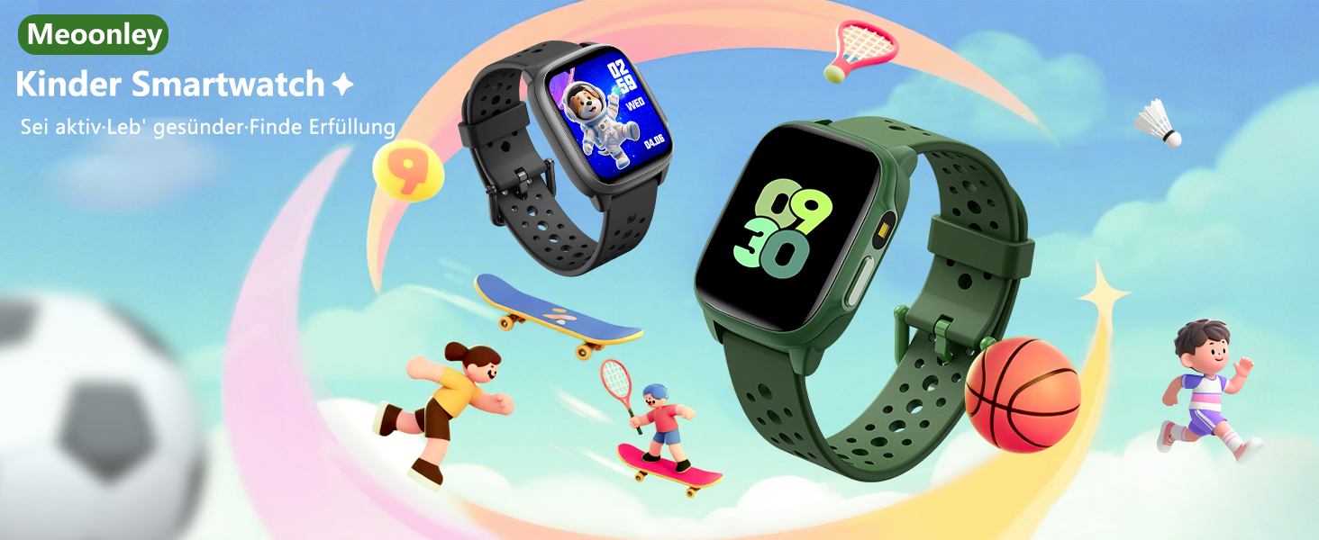 Дитячий розумний годинник Kinder з 140 спортивними режимами, фітнес-трекер, вимірювання пульсу, ігри-головоломки, IP68 вологозахист, без використання додатку/телефону, подарунок для хлопчиків-підлітків 6-15 років, зелений