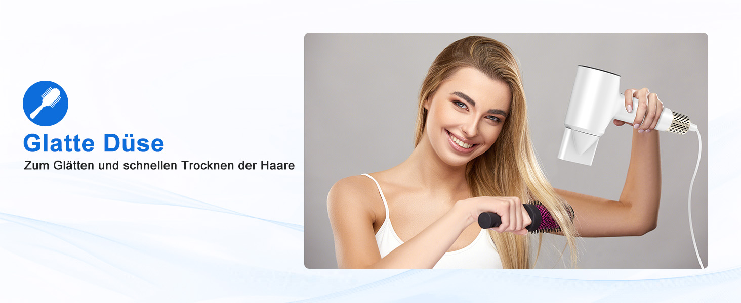 Фен для волосся з плазмою та безщітковим мотором 110 000 об/хв - швидке сушіння, тиха робота, з магнітною насадкою, для дому та подорожей (темно-сірий)