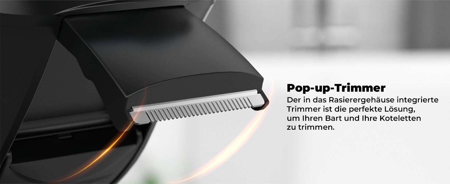 Електричний чоловічий бритва CITHOT RS8336: вологе та сухе гоління, прецизійний тример, IPX7, синій