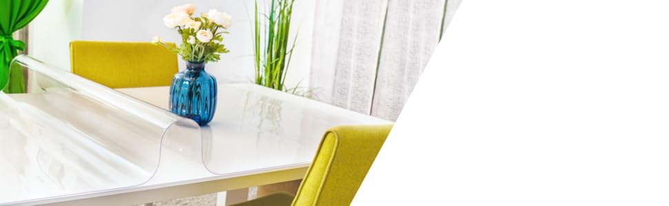 ANRO Прозора захисна скатертина 2 мм, плівка для столу 80x120 см