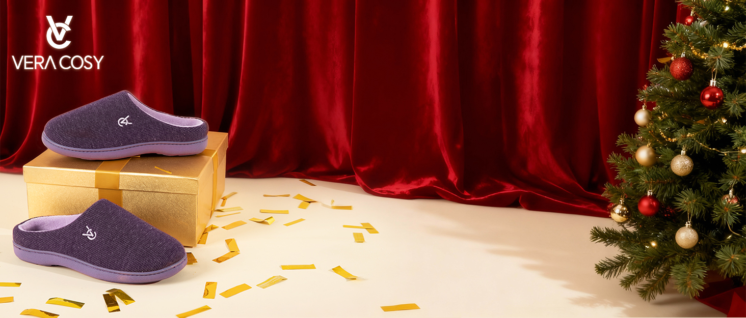 В'язані домашні тапочки VeraCosy з піною-пам'яттю та м'яким підкладкою Polar Fleece, рожеві, 40/41 EU