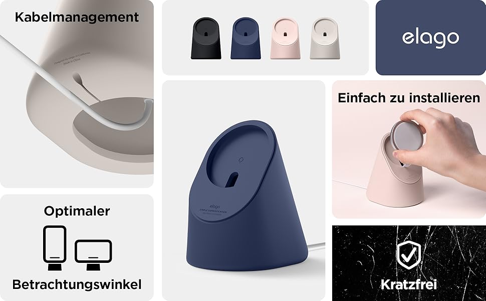 Підставка для зарядки iPhone Elago MS1 сумісна з MagSafe, Taupe (без зарядного пристрою)