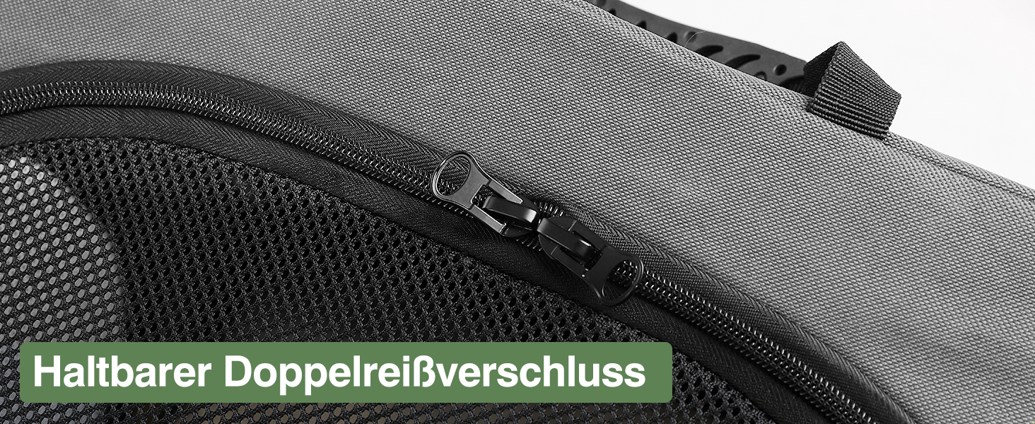 Складана переноска для собак середніх порід, 76x54x54 см, зелена/сіра