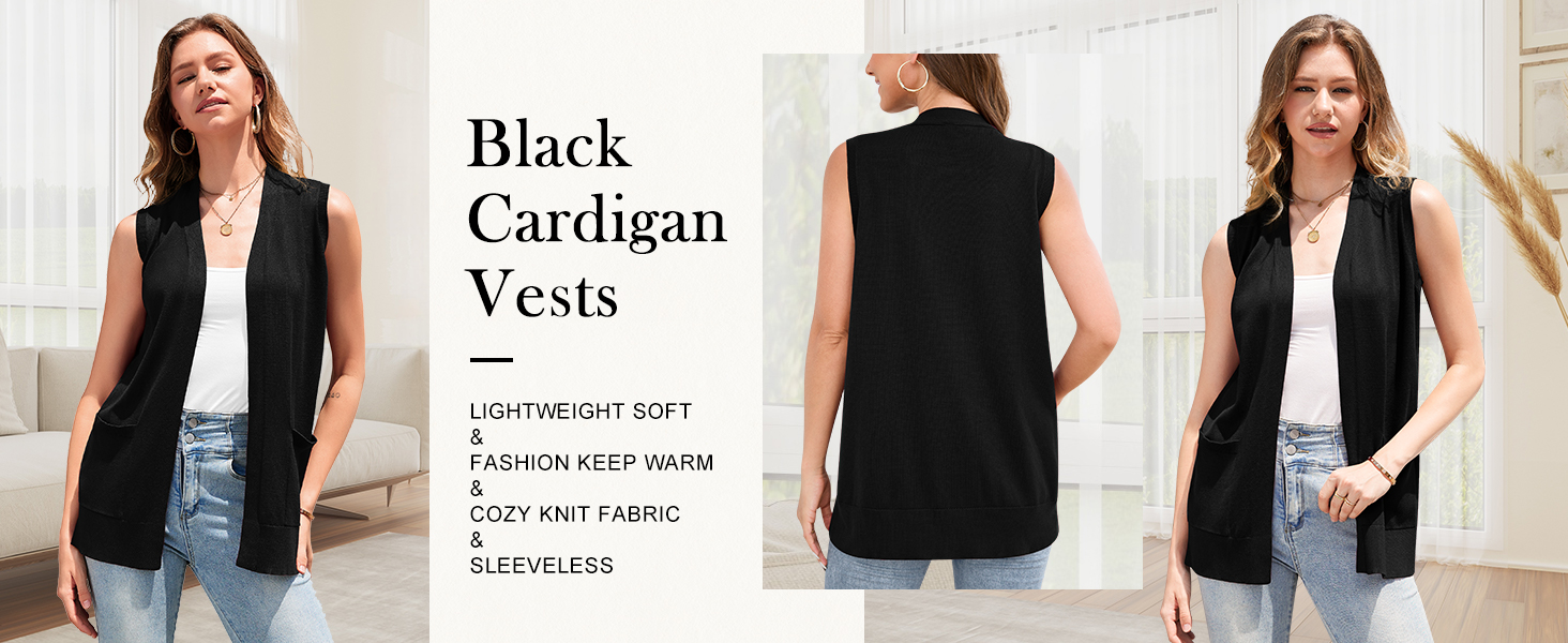 Жіночий кардиган з довгим рукавом: м'який в'язаний светр-жилет з кишенями (S-3XL)