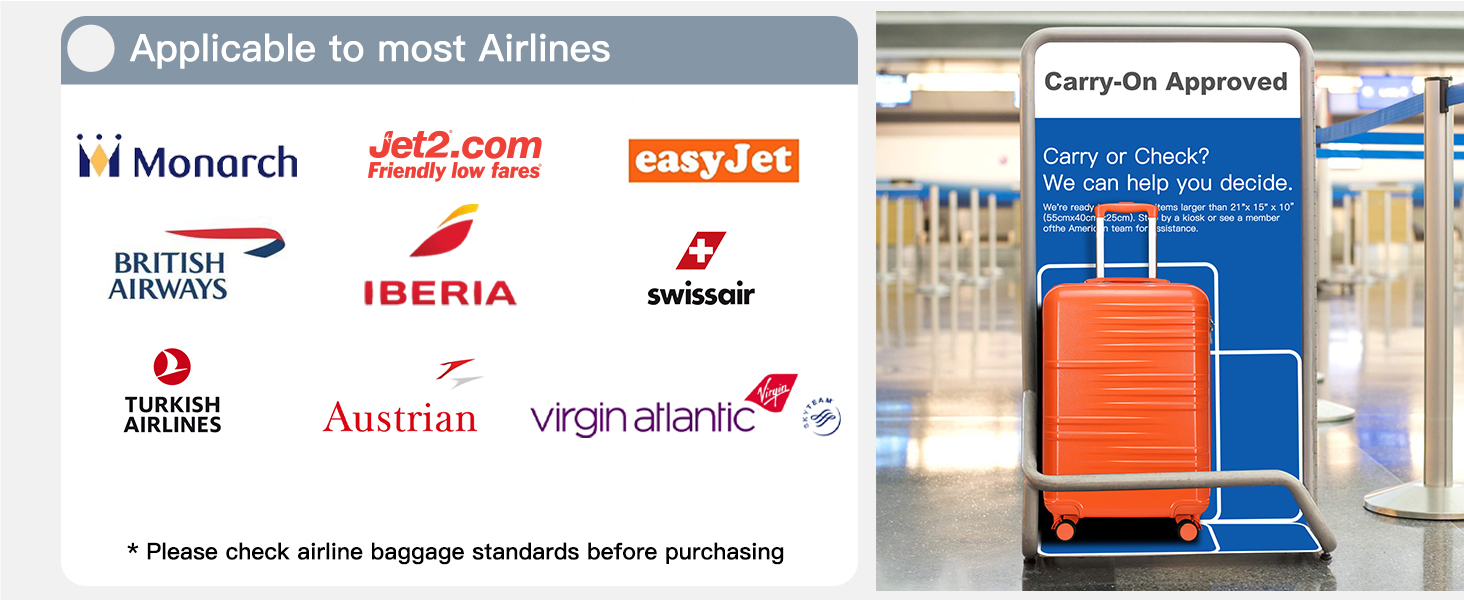 Чемодан British Traveller для ручної поклажі, середній, 64*43*26.5 см, з TSA-замком, ABS+PC, помаранчевий