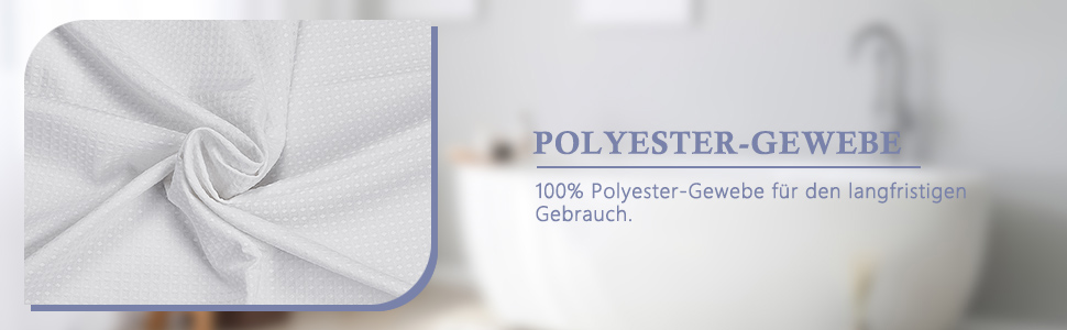 Шторка для душу Waffel з магнітами, текстиль, поліестер, 183x183 см (зелена)