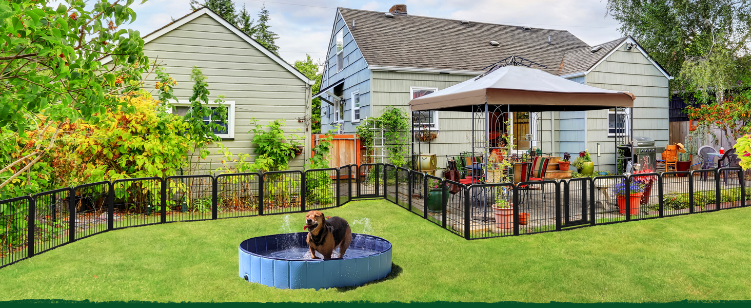 Лягу для цуценят Yaheetech, 12 секцій, 63 см, з 2 дверцятами, автоматичним замком, розкладний, для квартири та саду