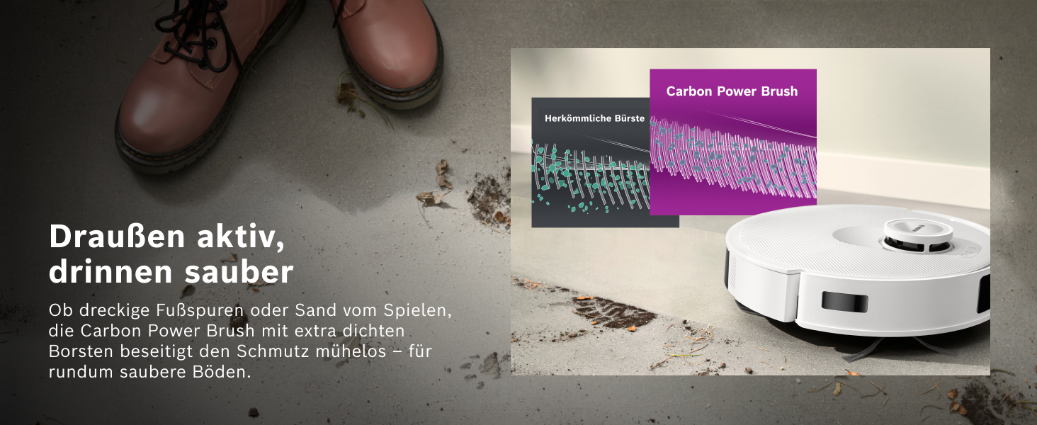 Робот-пилосос Bosch Spotless BCRD1W з функцією миття, 11000 Па, білий