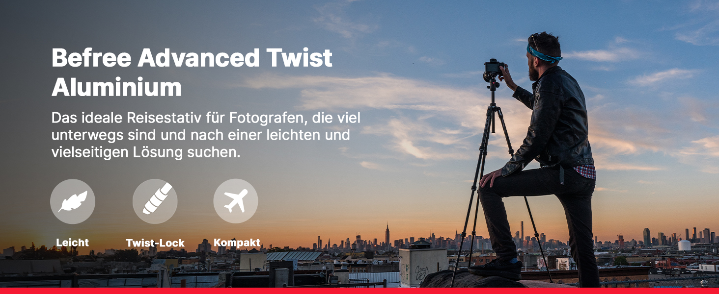 Штатив Manfrotto Befree Advanced з Twist-закриттям: легкий, для DSLR, беззеркальних камер та фотоапарата