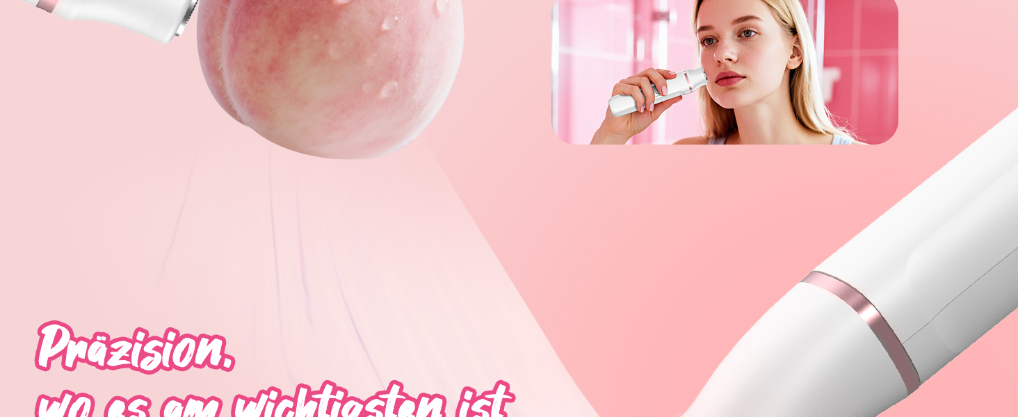 Електричний жіночий тример 3-в-1 для тіла та інтимної зони з LED-дисплеєм, IPX7, USB, (Білий)