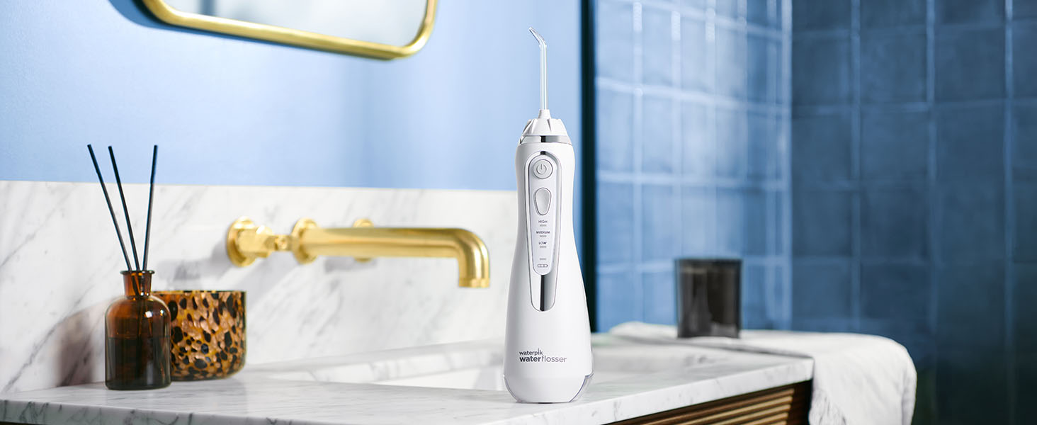 Waterpik Advanced Waterflosser: бездротовий іригатор, Testsieger 2024, технологія Precision Pulse, 4 насадки, 3 режими, для догляду за зубами та яснами