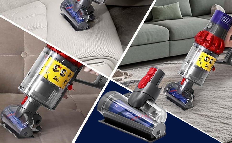 Насадка-щітка для пилососів Dyson V15, V11, V10, V8, V7 - антизаплутувальна щітка для килимів та матраців