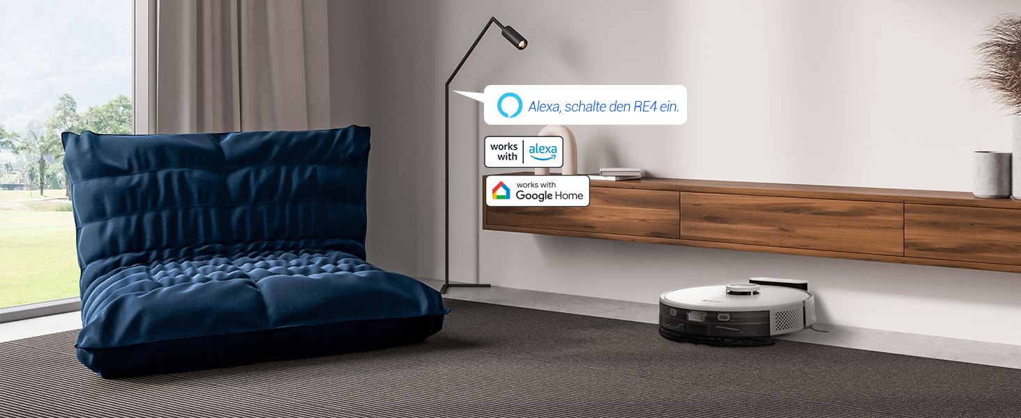 EZVIZ Робот-пилосос 3-в-1 з автоматичним випорожненням, WiFi, LiDAR навігація, розпізнавання перешкод, 4000 Па потужність всмоктування, керування через APP/Alexa/Google