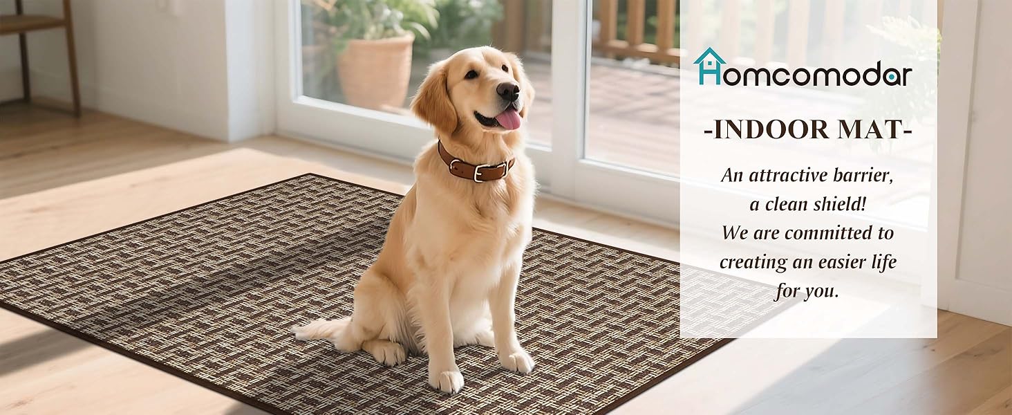 Килимок для дому 41x61 см, антиковзаюча підлога, для входу, коричневий