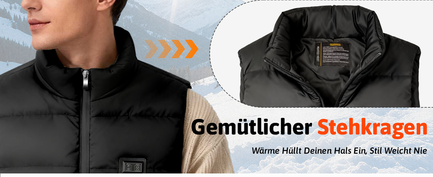 Обогріваючий жилет для чоловіків та жінок з 8 зонами обігріву та 3 рівнями нагріву, акумулятор 16000mAh, вітронепроникний, швидко гріє