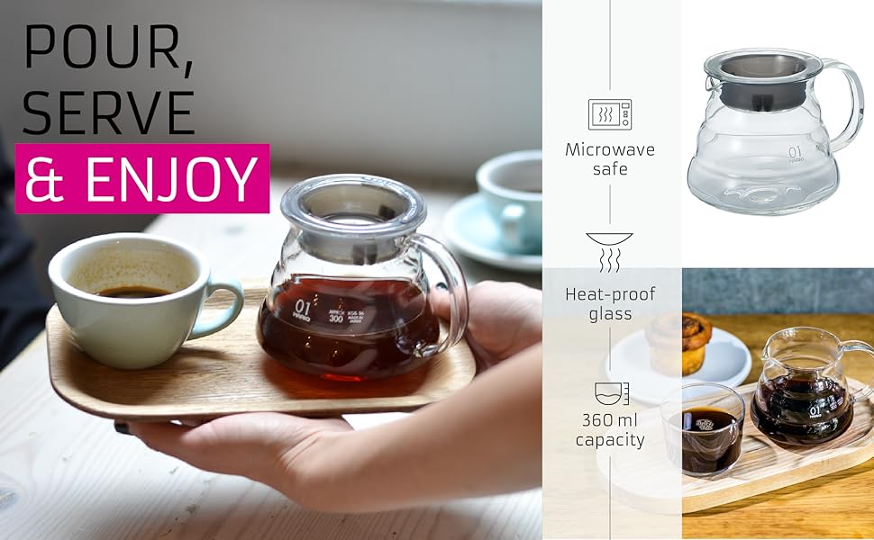 Hario Coffee Pot made of Glass / Range Server 360 ml