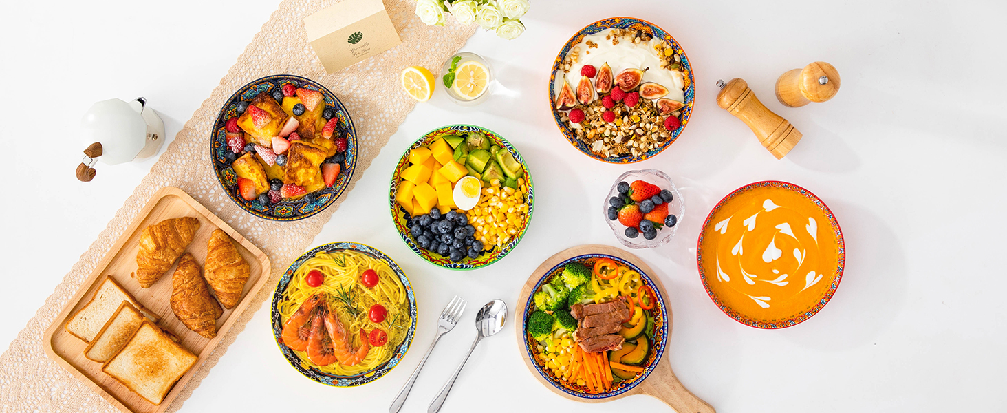 Набір посуду Porzellan Vancasso 18-частинний (6 осіб), Boho стиль, серія KRVI